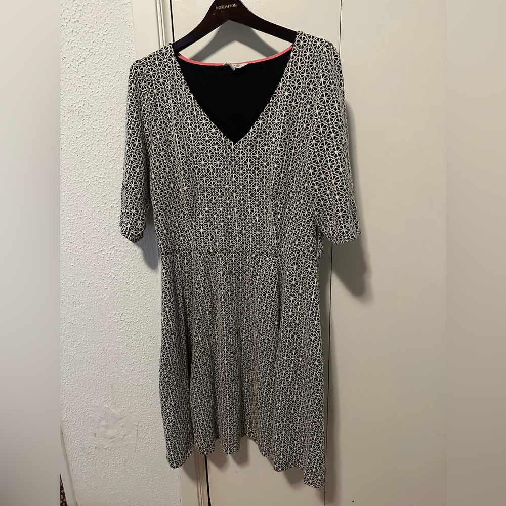 Boden size 16R fit and flare dress